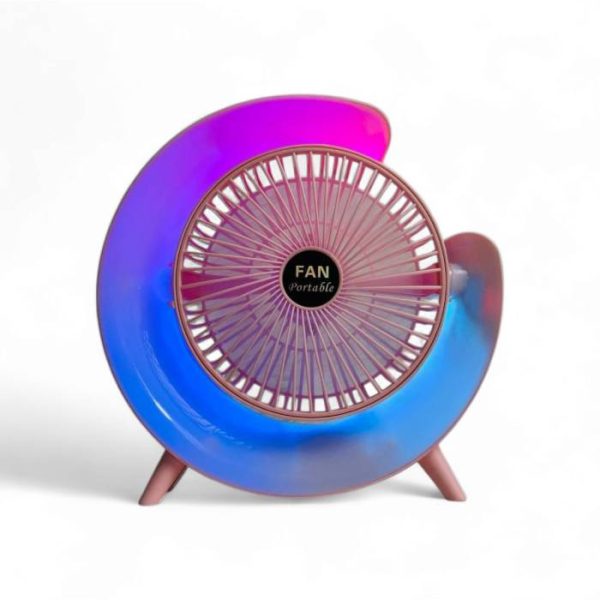 Colourful G63 Desktop Air Conditioner Fan – Portable Rechargeable Cooling Fan