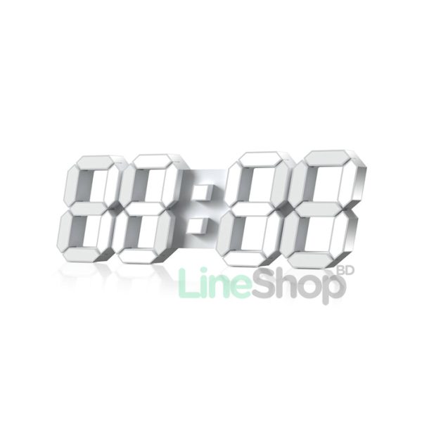 Mini 3D Digital Wall Clock – Stylish & Modern Design