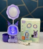 3 in 1 LED Table Lamp with Pen Holder – Flower Design USB Rechargeable Study Lamp - Image 2
