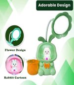 3 in 1 LED Table Lamp with Pen Holder – Flower Design USB Rechargeable Study Lamp - Image 4