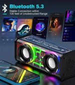 V8 Transparent Mecha Bluetooth Speaker | RGB Light, Hi-Fi Sound & Portable Wireless Speaker - Image 3