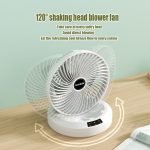 Rechargeable Rotating Fan (With Remote) (P-3544) - Image 4